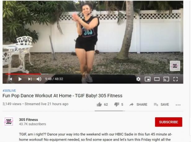 305 Fitness Darmowe treningi na żywo online