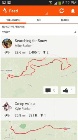 10 Strava - kanał aktywności