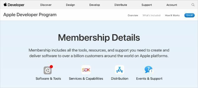 Szczegóły członkostwa w programie Apple Developer Program