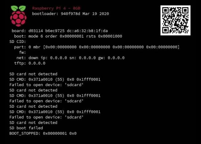 Raspberry Pi 4 8GB błąd Lakka