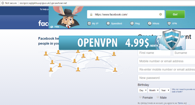 facebook przez proxy