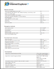 Skróty przeglądarki Internet Explorer