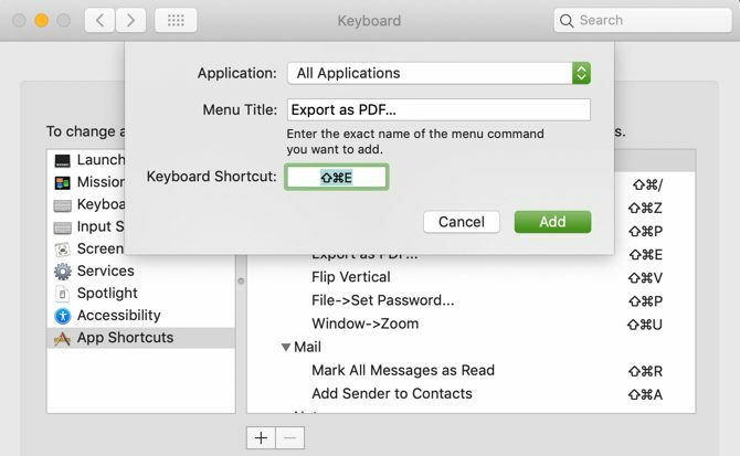 Skrót do wszystkich aplikacji do eksportu jako PDF Mac