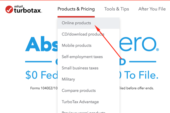 przewodnik turbotax - produkty online