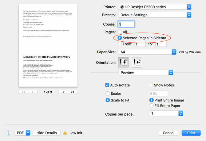 Jak tworzyć, scalać, dzielić i zaznaczać dokumenty PDF na komputerze Mac, drukuj wybrane strony
