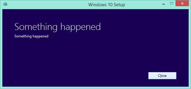 Windows 10 Coś się stało