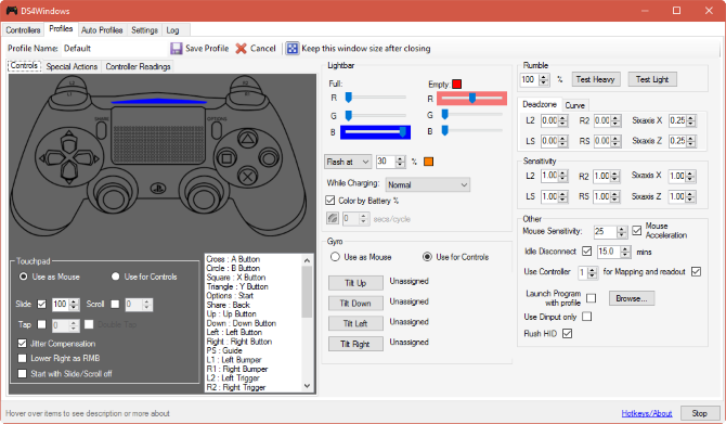 Konfiguracja kontrolera DS4Windows