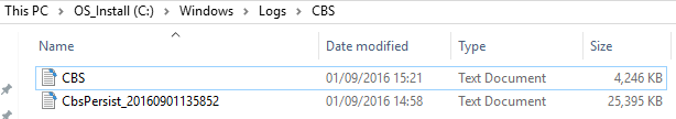 Pliki CBS w folderze