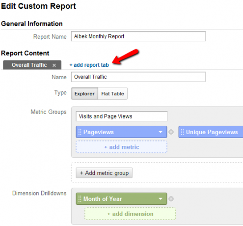 raporty Google Analytics