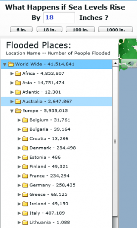 GlobalFloodMap: Interaktywna mapa wzrostu poziomu morza image thumb65