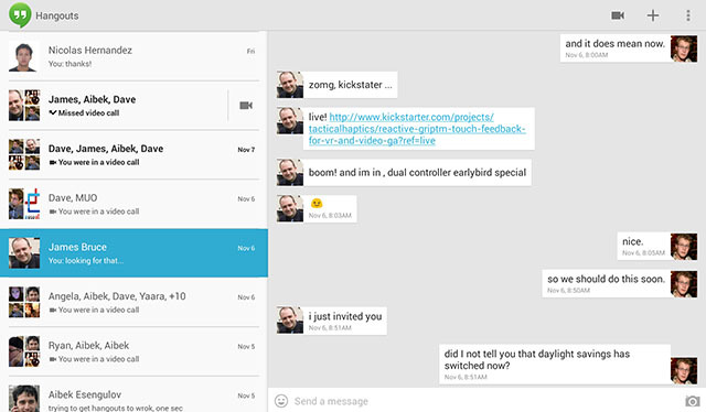 Hangouts-tablet
