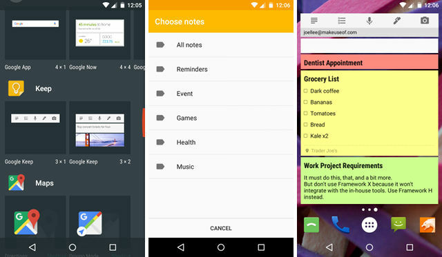 android-google-keep-widget