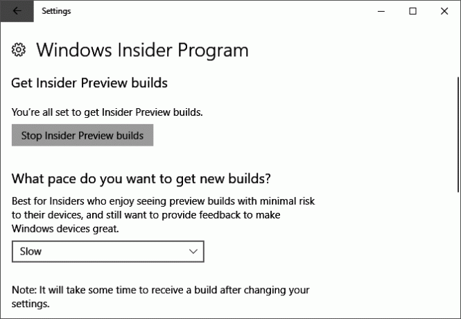 Jak uzyskać aktualizację dla twórców systemu Windows 10 teraz Windows 10 Insider Preview Ustawienia kompilacji 670 x 463