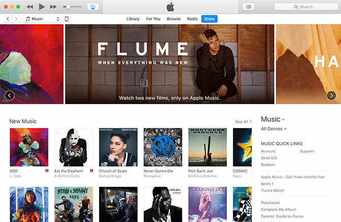 iTunes dla komputerów Mac