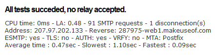 Przetestuj SMTP: Przetestuj swój serwer SMTP Online smtp server2