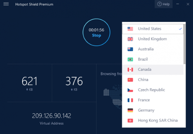 Hotspot Shielf zapewnia serwery VPN w 25 krajach