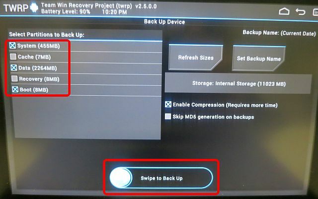Kopia zapasowa TWRP 2