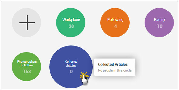 Rozciąganie koła: 5 sposobów wykorzystania kręgów Google+ do osobistej produktywności google plus circle03