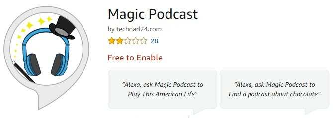 Magic Podcast dla podcastów echa Amazon