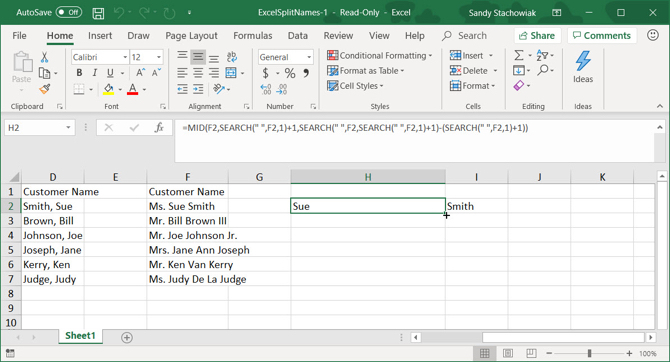 Formuły autouzupełniania w programie Excel przez przeciąganie