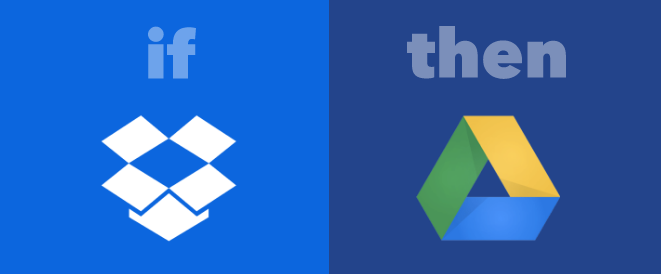 IFTTT Dropbox na Dysk Google