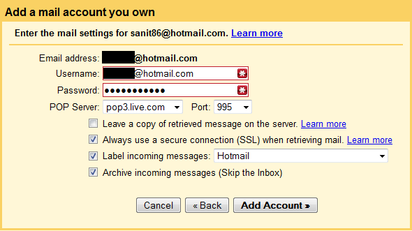 zarządzać wieloma kontami Gmail