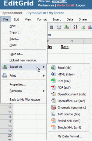 EditGrid: Cudowna aplikacja do edycji arkuszy kalkulacyjnych online grid1