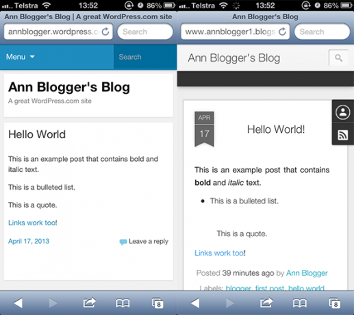 bloger vs wordpress