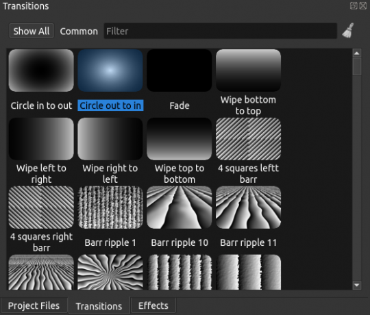 Linux OpenShot 2.0 Transitions