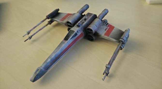 Drukuj 3D Star Wars rekwizyty X-Wing Fighter