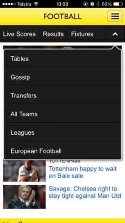 Jedyne aplikacje, których musisz śledzić 2013/14 Piłka nożna na swoim telefonie iPhone bbcsport2