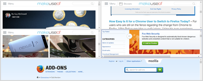 tiletabs addon Firefox