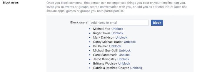 Kompletny przewodnik po prywatności na Facebooku, użytkownik blokuje blokadę prywatności na Facebooku