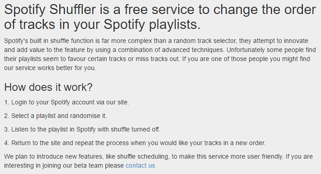 Spotify-Shuffle