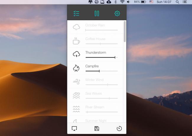 Noizio, aplikacja produkcyjna dla systemu macOS