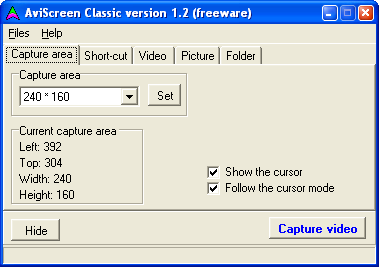 Screencasting - AviScreen