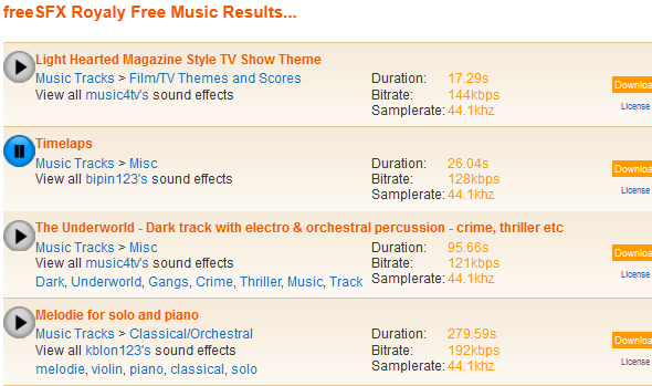 darmowe klipy audio