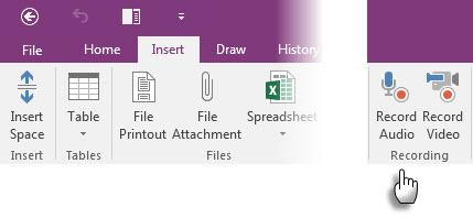 Microsoft OneNote - Notatki audio