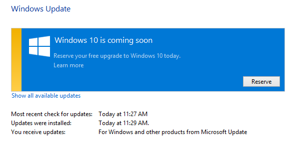 Windows 10 nadchodzi Windows Update