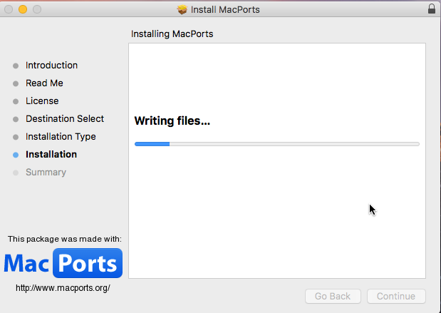 wprowadzenie Macports app install6