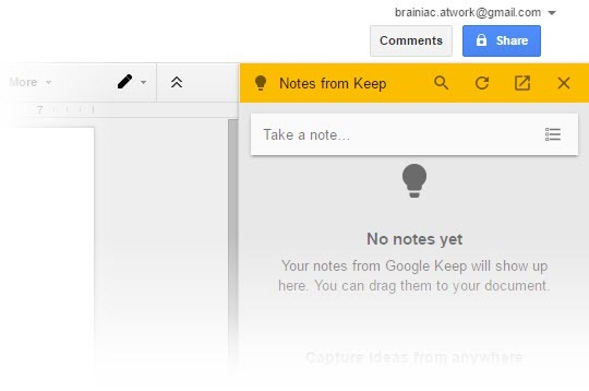 Przenieś moc Google Keep do Dokumentów Google jednym kliknięciem Przeciągnij notatki Google Keep