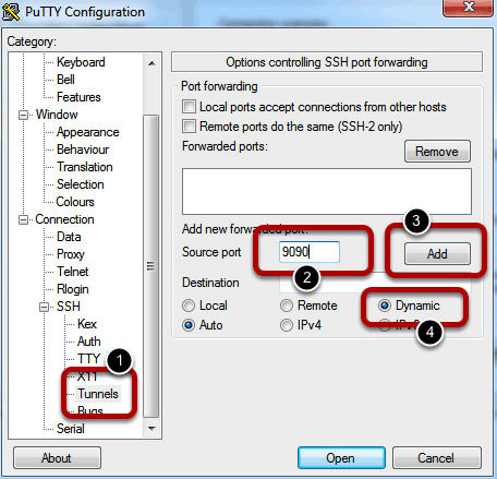 tunel proxy ssh