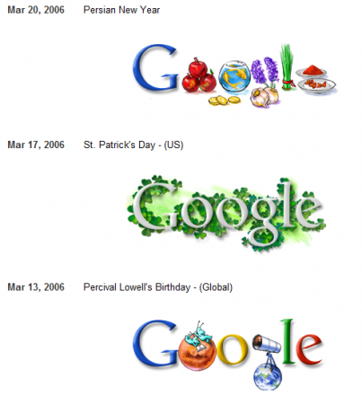 google doodle - galeria