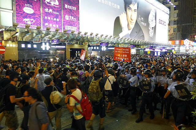 protesty w Hongkongu