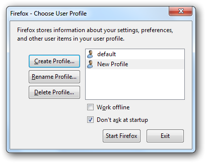 profile firefox