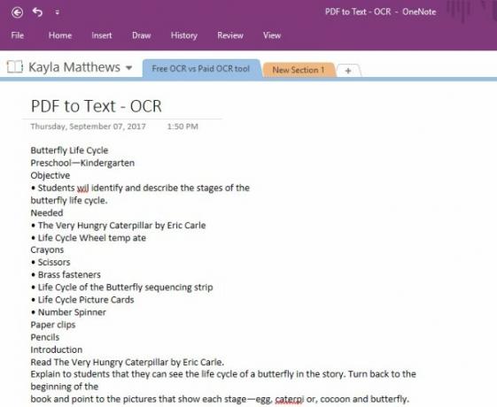 onenote optyczne rozpoznawanie znaków